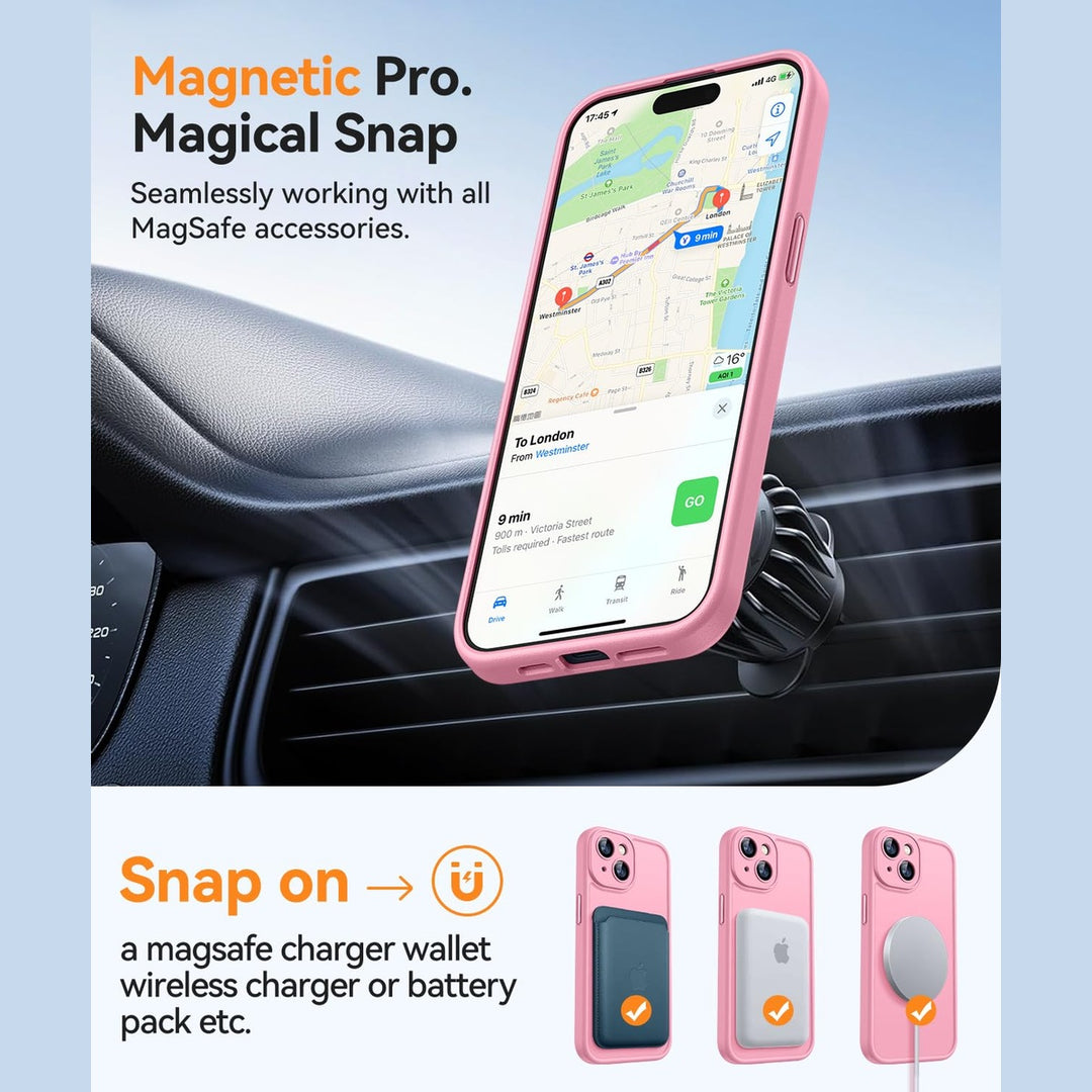 MagShield for iPhone 16 Plus - Hot Pink - DOKUTRONIX