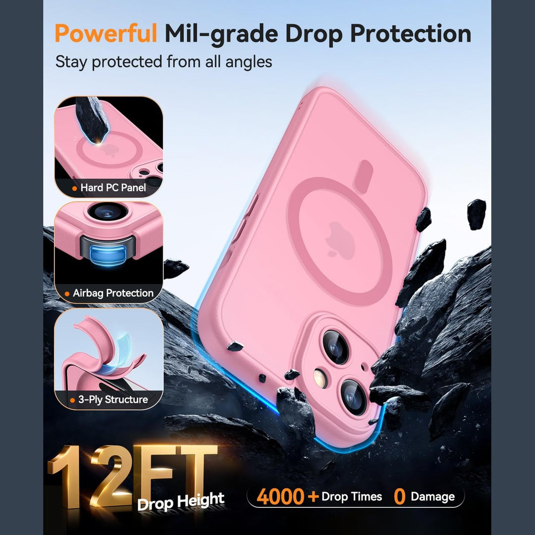 MagShield for iPhone 16 Plus - Hot Pink - DOKUTRONIX