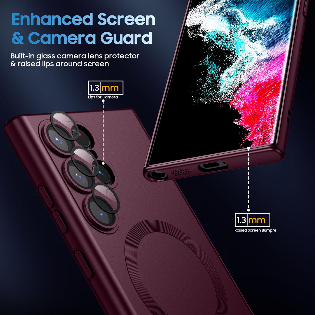 MAKAVO SlimMag Matte Case for Galaxy S22 Ultra - DOKUTRONIX