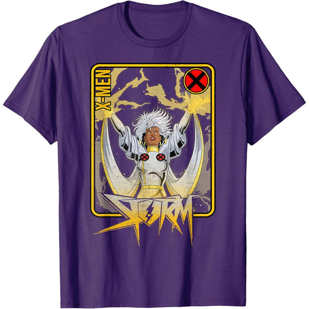 X-Men Storm Card Tee: Power in Every Play - DOKUTRONIX