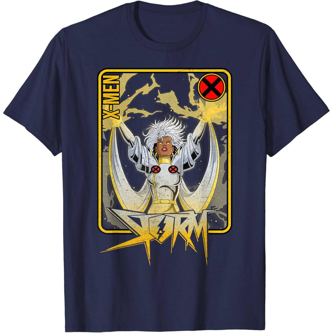 X-Men Storm Card Tee: Power in Every Play - DOKUTRONIX