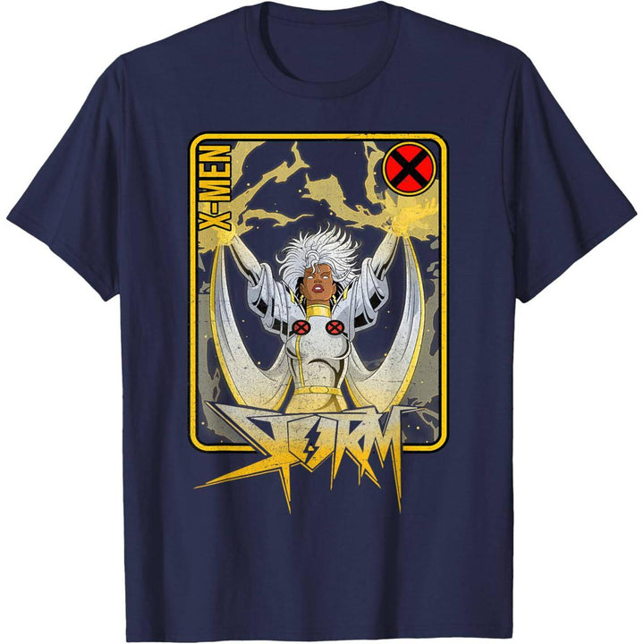 X-Men Storm Card Tee: Power in Every Play - DOKUTRONIX