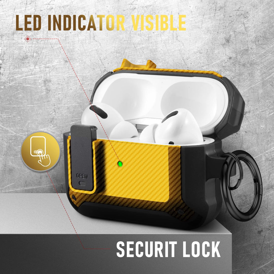 Maxjoy Carbon Fiber AirPods Case with Keychain - DOKUTRONIX