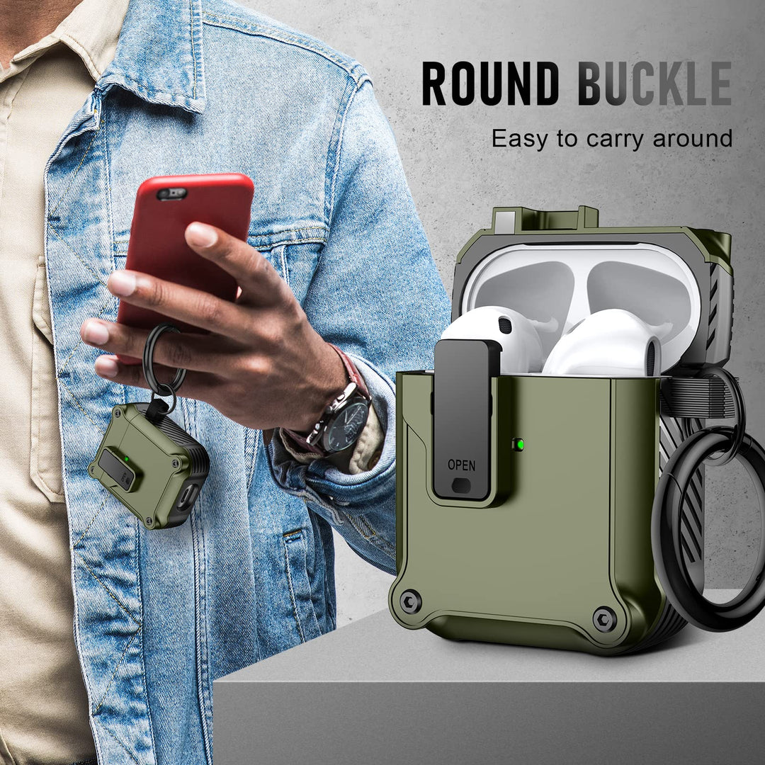 Maxjoy Carbon Fiber AirPods Case with Keychain - DOKUTRONIX