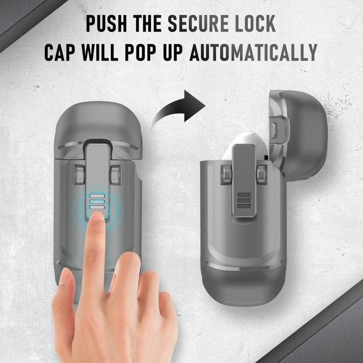 Maxjoy Carbon Fiber AirPods Case with Keychain - DOKUTRONIX