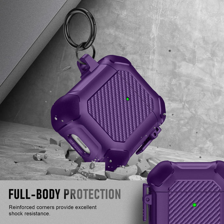 Maxjoy Carbon Fiber AirPods Case with Keychain - DOKUTRONIX