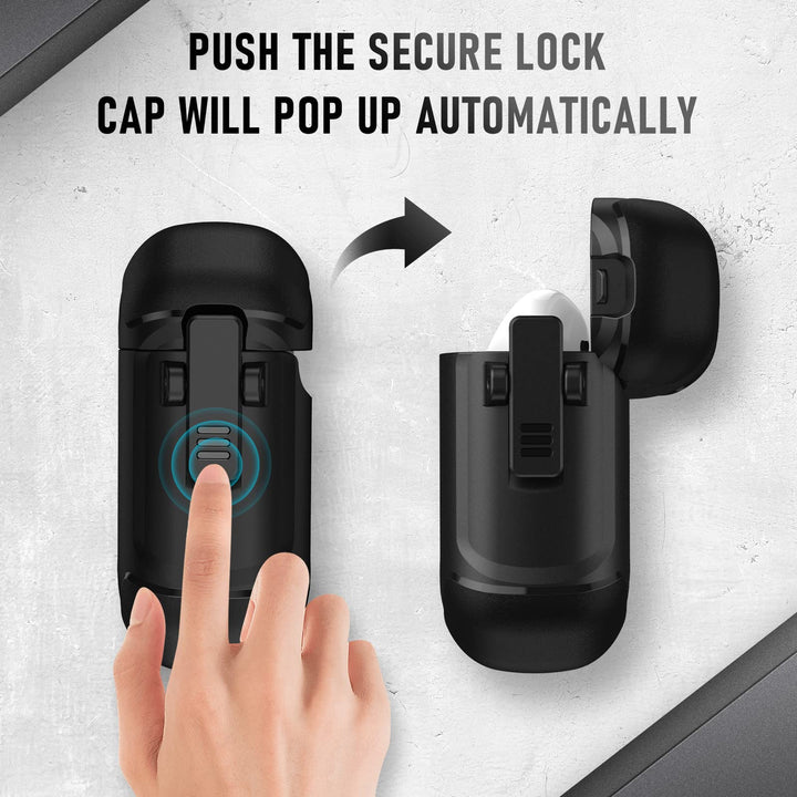 Maxjoy Carbon Fiber AirPods Case with Keychain - DOKUTRONIX