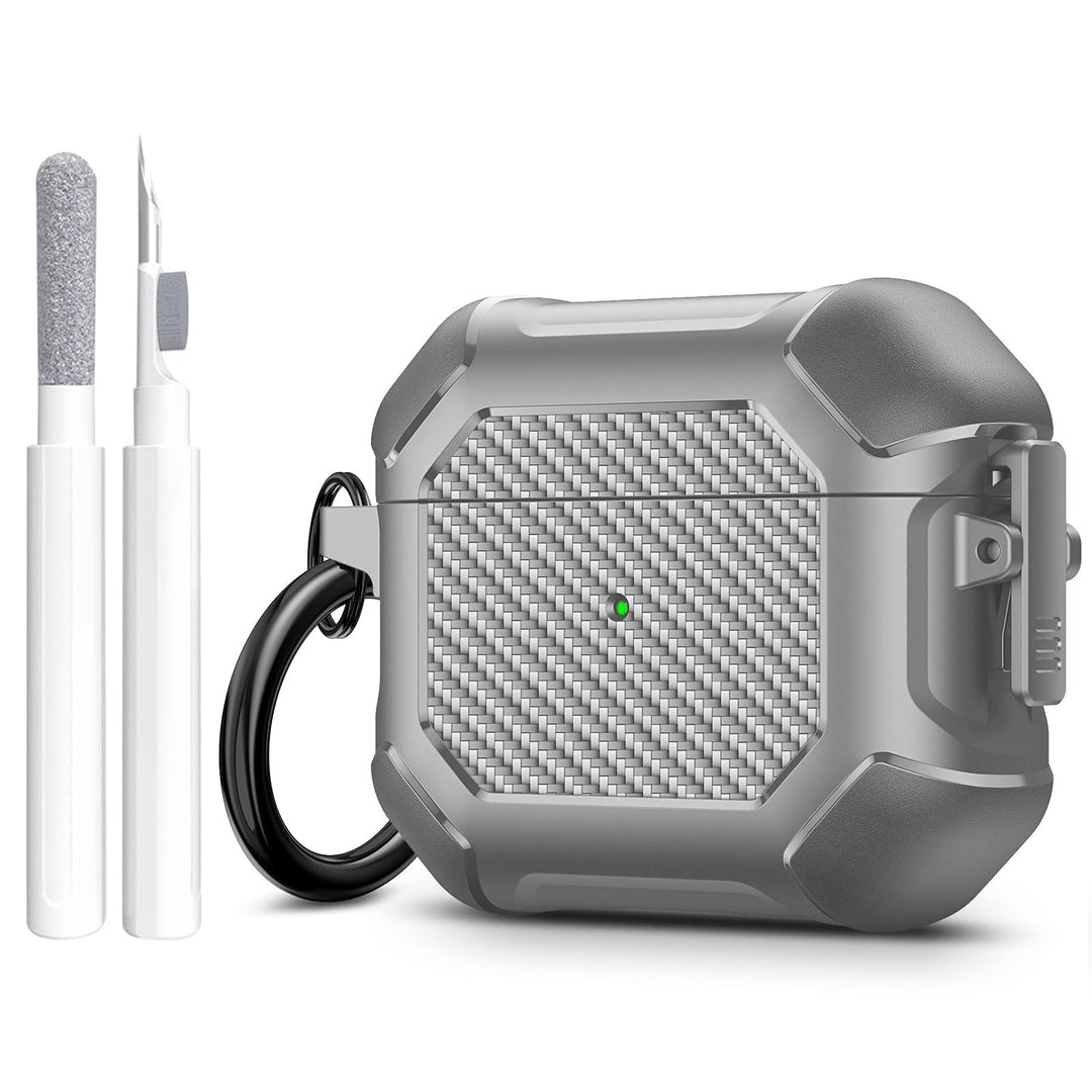 Maxjoy Carbon Fiber AirPods Case with Keychain - DOKUTRONIX