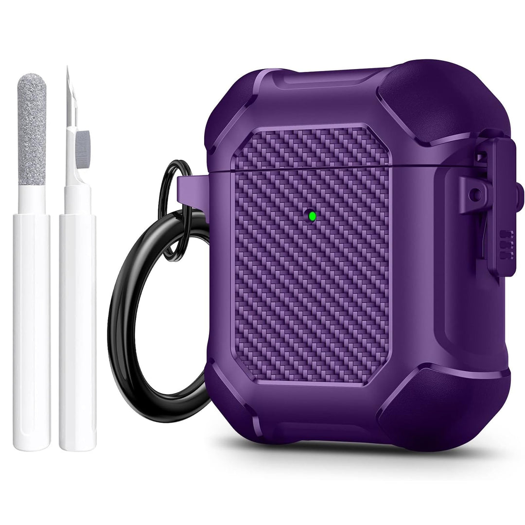 Maxjoy Carbon Fiber AirPods Case with Keychain - DOKUTRONIX