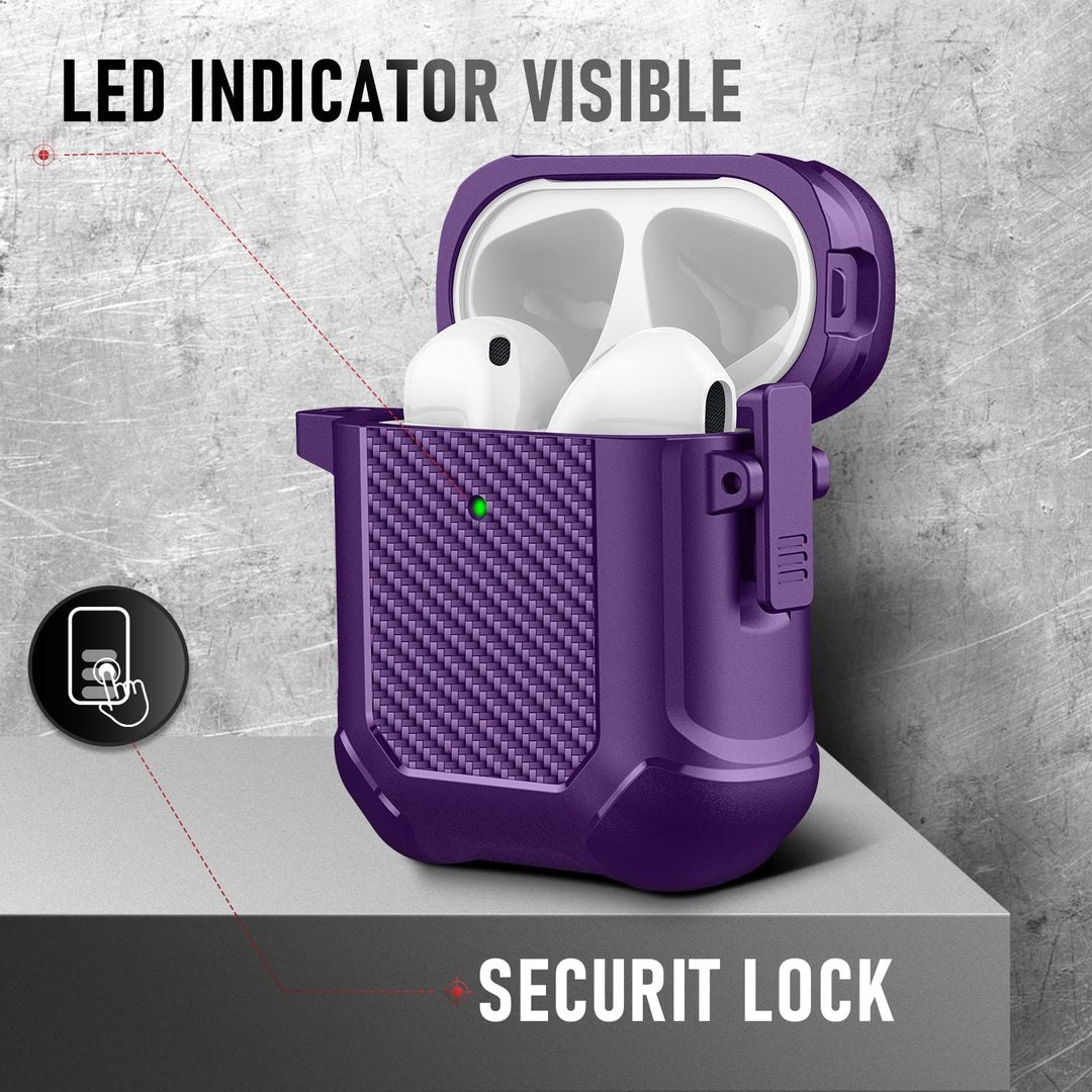 Maxjoy Carbon Fiber AirPods Case with Keychain - DOKUTRONIX