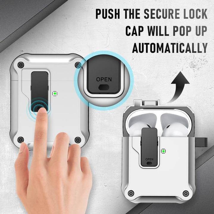 Maxjoy Carbon Fiber AirPods Case with Keychain - DOKUTRONIX