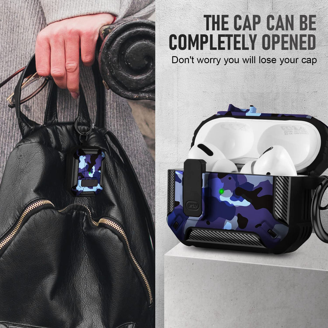 Maxjoy Carbon Fiber AirPods Case with Keychain - DOKUTRONIX