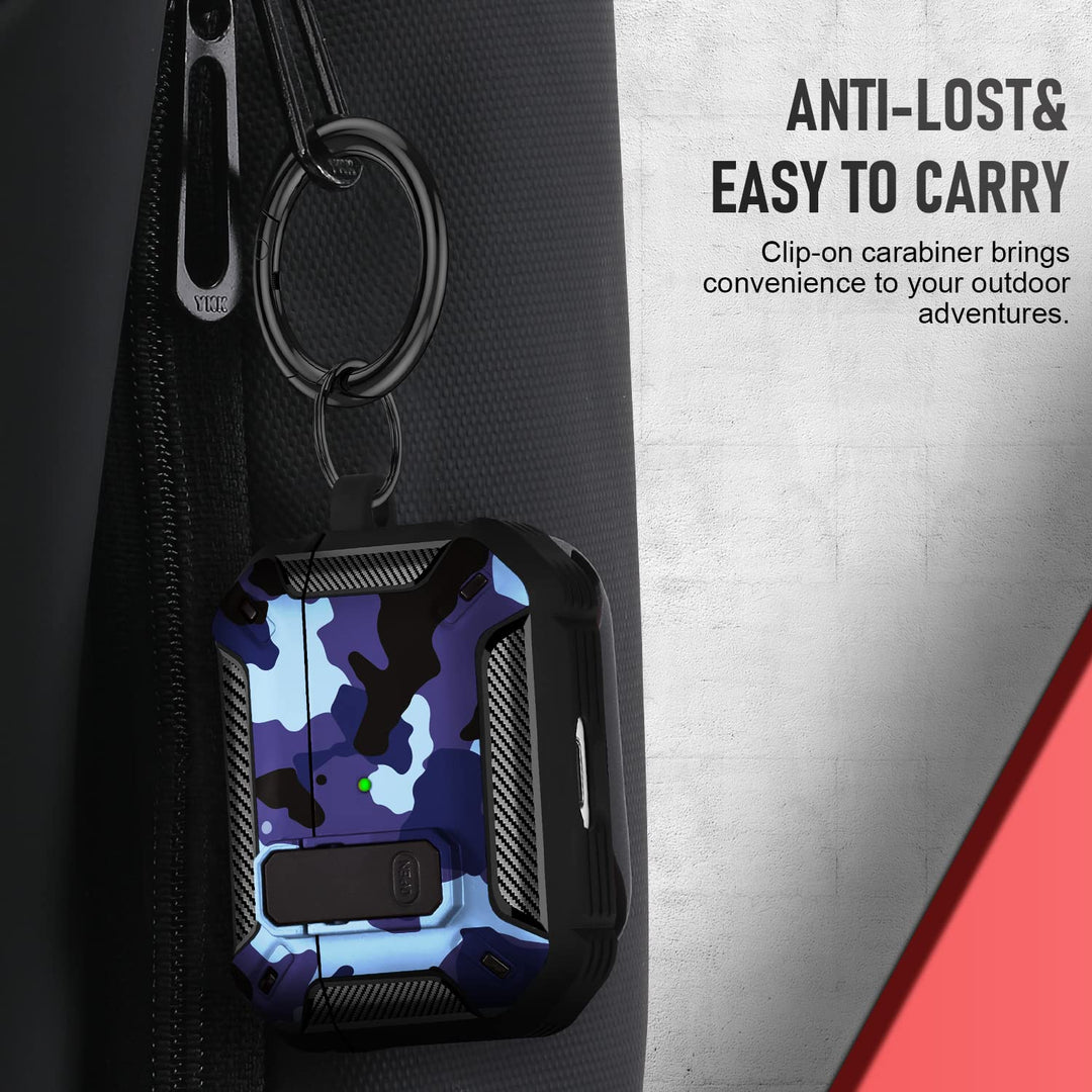 Maxjoy Carbon Fiber AirPods Case with Keychain - DOKUTRONIX