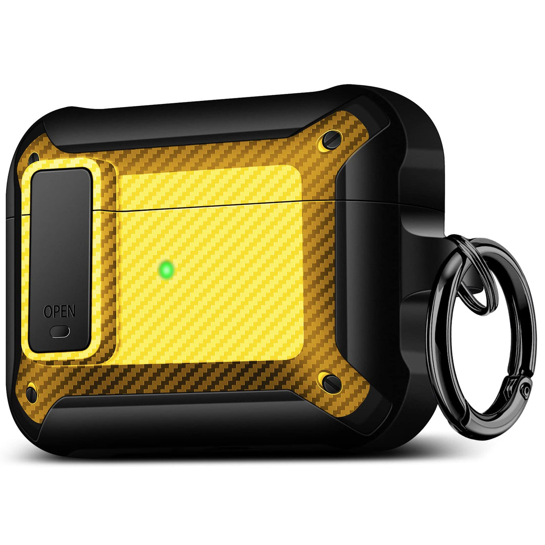 Maxjoy Carbon Fiber AirPods Case with Keychain - DOKUTRONIX