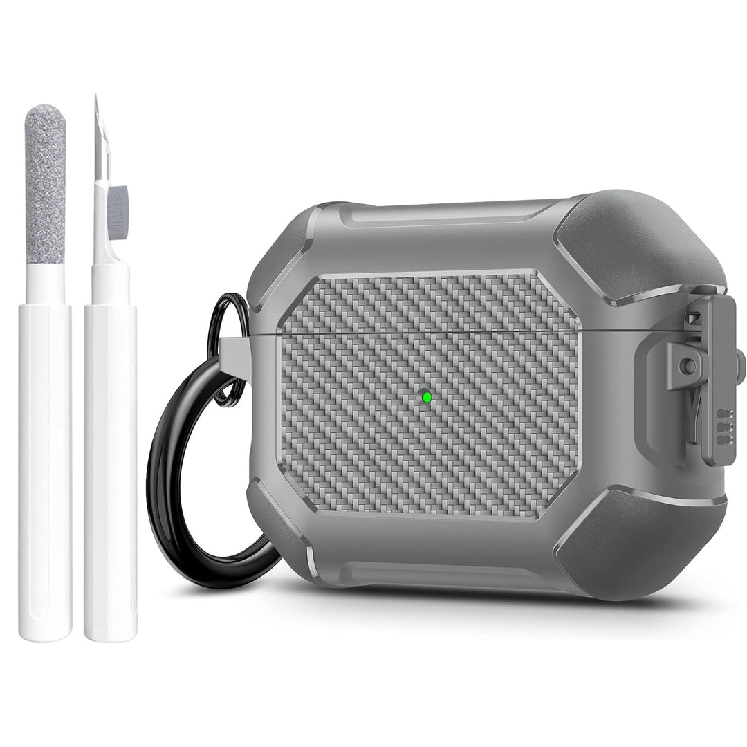 Maxjoy Carbon Fiber AirPods Case with Keychain - DOKUTRONIX