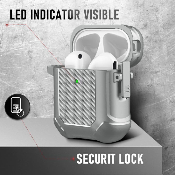 Maxjoy Carbon Fiber AirPods Case with Keychain - DOKUTRONIX