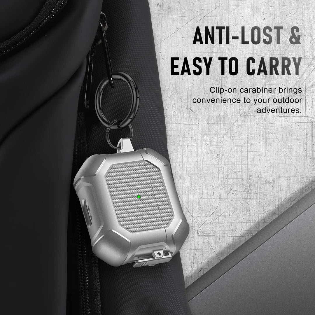 Maxjoy Carbon Fiber AirPods Case with Keychain - DOKUTRONIX