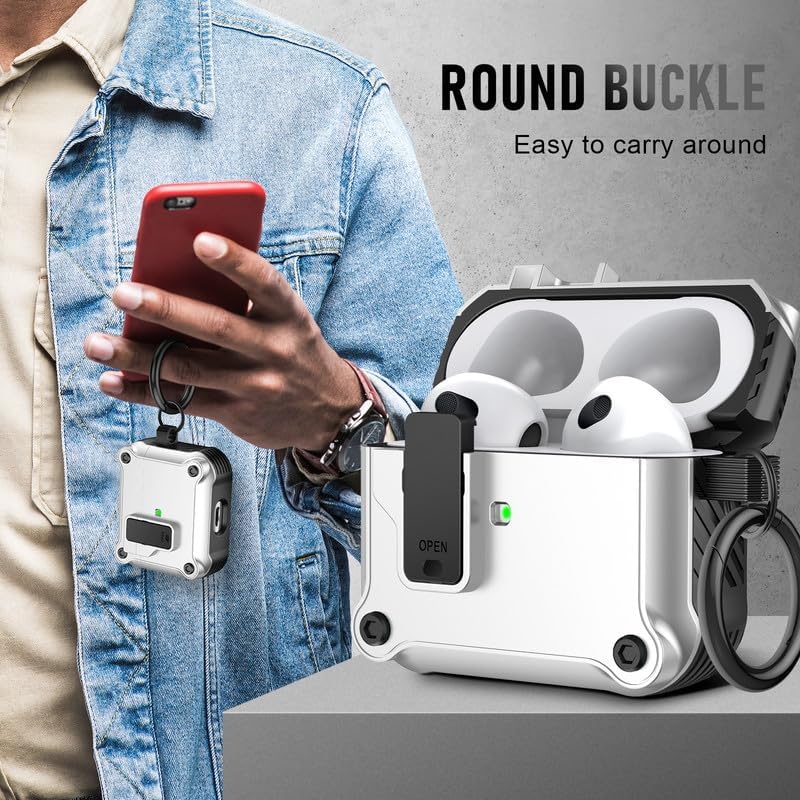 Maxjoy Carbon Fiber AirPods Case with Keychain - DOKUTRONIX