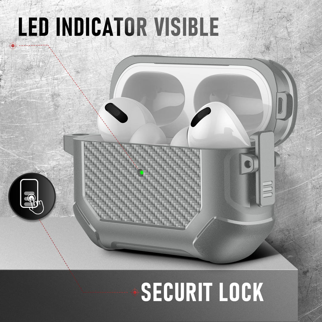 Maxjoy Carbon Fiber AirPods Case with Keychain - DOKUTRONIX