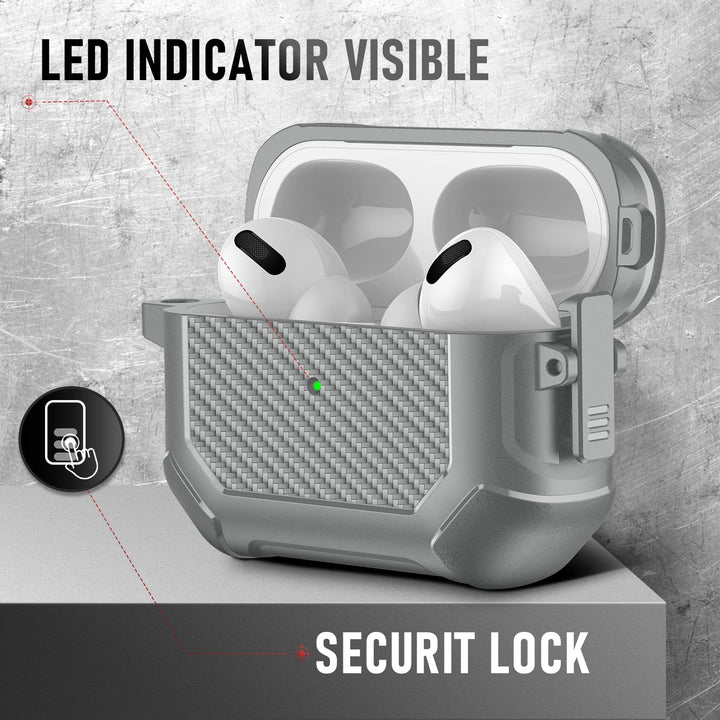 Maxjoy Carbon Fiber AirPods Case with Keychain - DOKUTRONIX