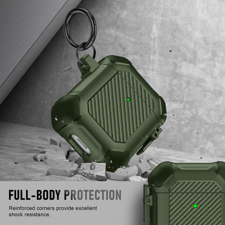 Maxjoy Carbon Fiber AirPods Case with Keychain - DOKUTRONIX