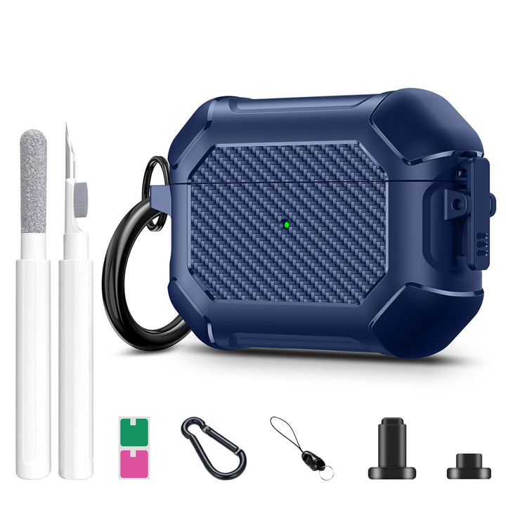 Maxjoy Carbon Fiber AirPods Case with Keychain - DOKUTRONIX