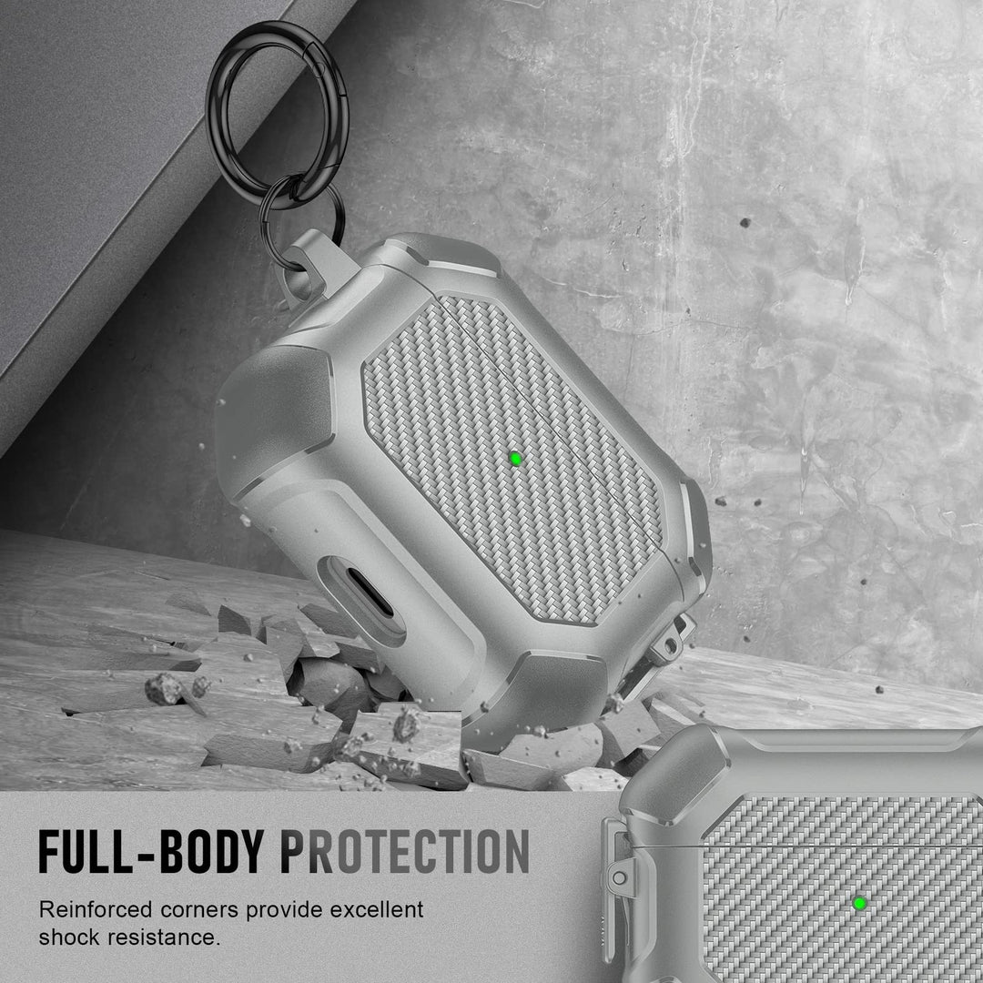 Maxjoy Carbon Fiber AirPods Case with Keychain - DOKUTRONIX