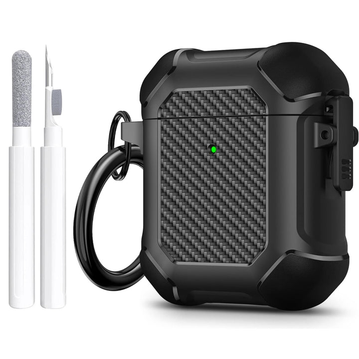Maxjoy Carbon Fiber AirPods Case with Keychain - DOKUTRONIX