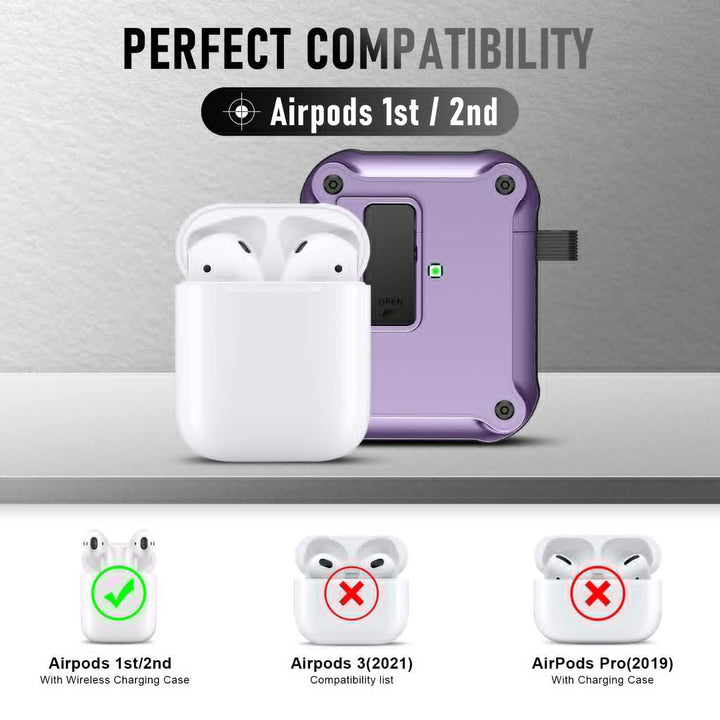 Maxjoy Carbon Fiber AirPods Case with Keychain - DOKUTRONIX