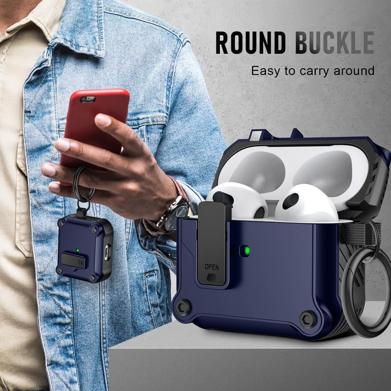 Maxjoy Carbon Fiber AirPods Case with Keychain - DOKUTRONIX