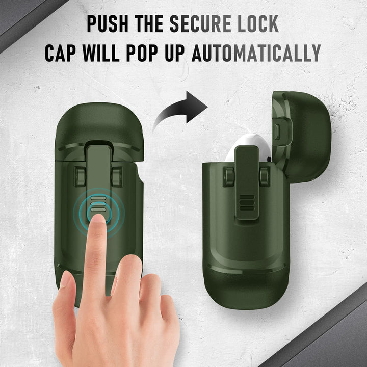 Maxjoy Carbon Fiber AirPods Case with Keychain - DOKUTRONIX