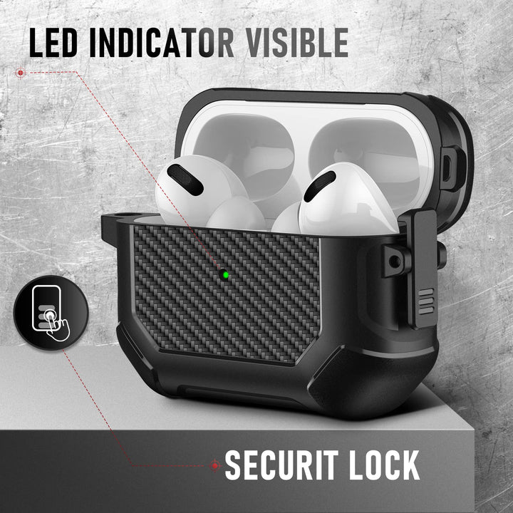 Maxjoy Carbon Fiber AirPods Case with Keychain - DOKUTRONIX