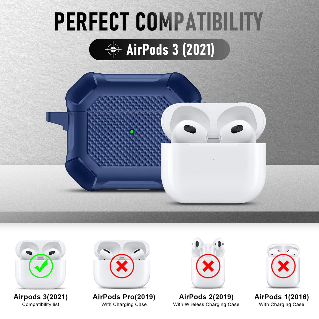 Maxjoy Carbon Fiber AirPods Case with Keychain - DOKUTRONIX