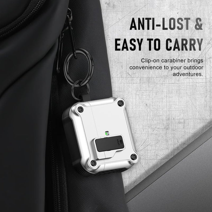 Maxjoy Carbon Fiber AirPods Case with Keychain - DOKUTRONIX