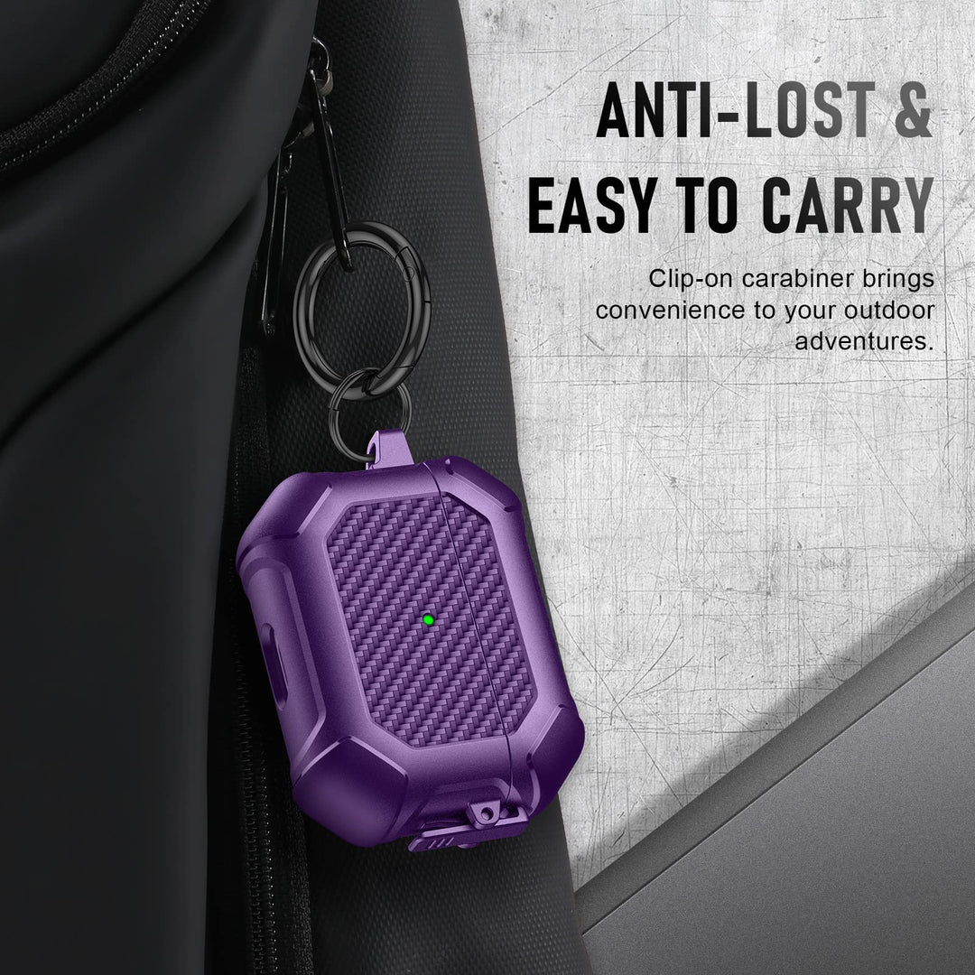 Maxjoy Carbon Fiber AirPods Case with Keychain - DOKUTRONIX