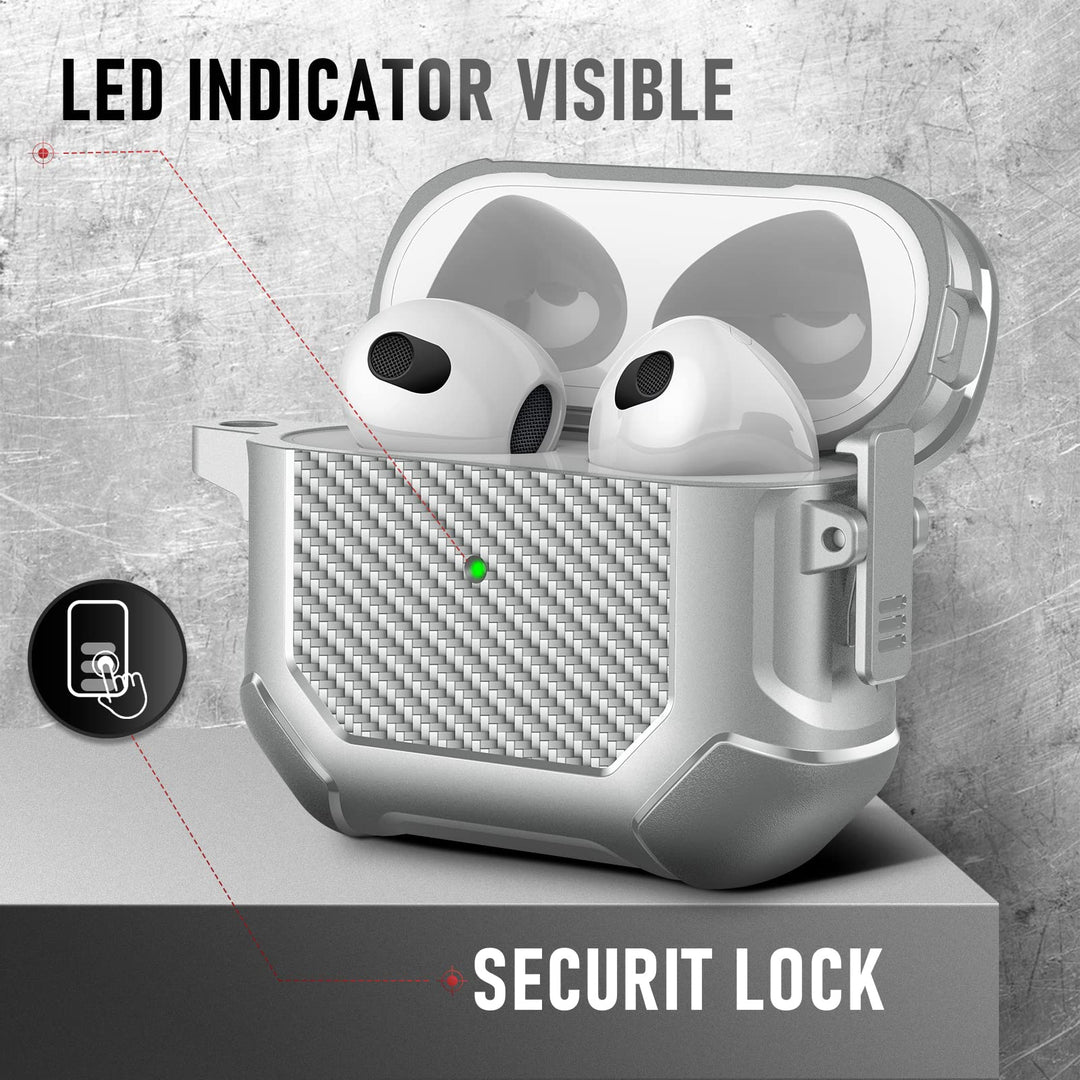 Maxjoy Carbon Fiber AirPods Case with Keychain - DOKUTRONIX