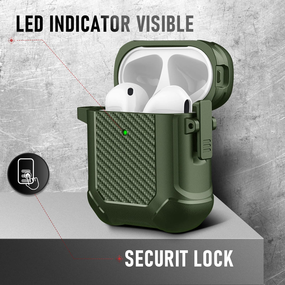 Maxjoy Carbon Fiber AirPods Case with Keychain - DOKUTRONIX