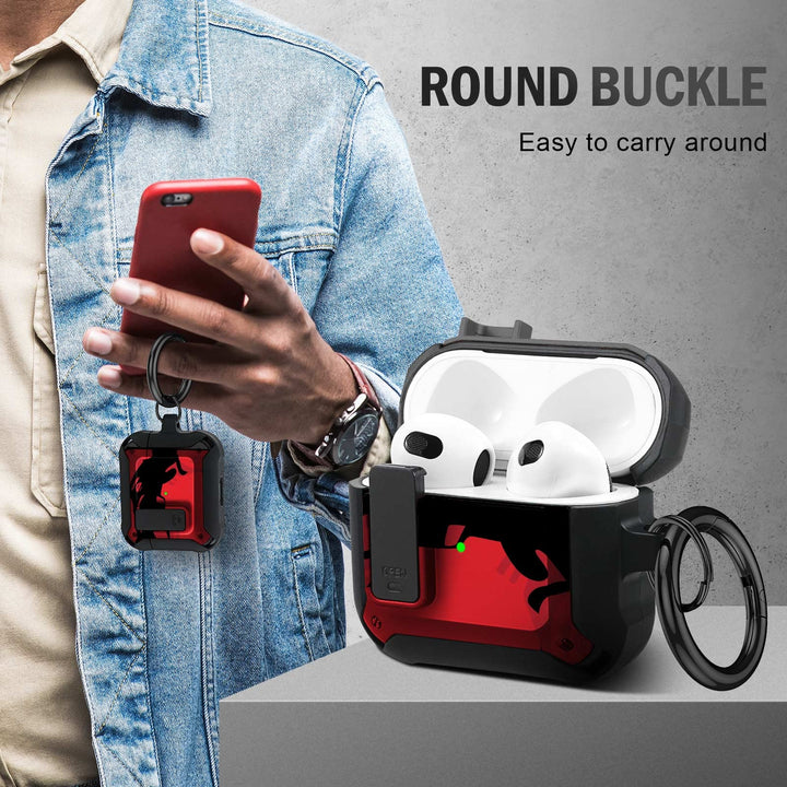 Maxjoy Carbon Fiber AirPods Case with Keychain - DOKUTRONIX