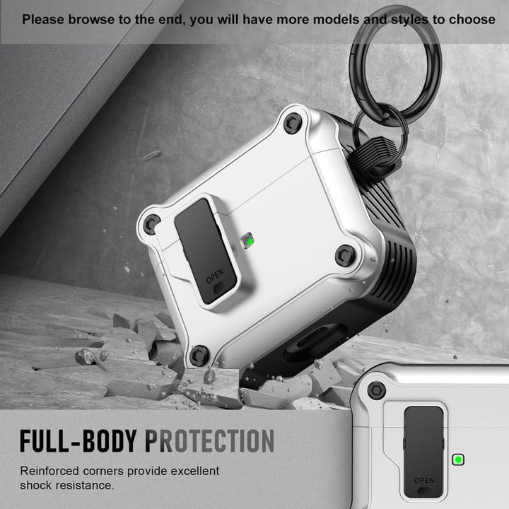 Maxjoy Carbon Fiber AirPods Case with Keychain - DOKUTRONIX