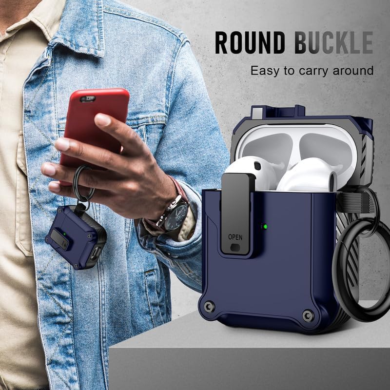 Maxjoy Carbon Fiber AirPods Case with Keychain - DOKUTRONIX