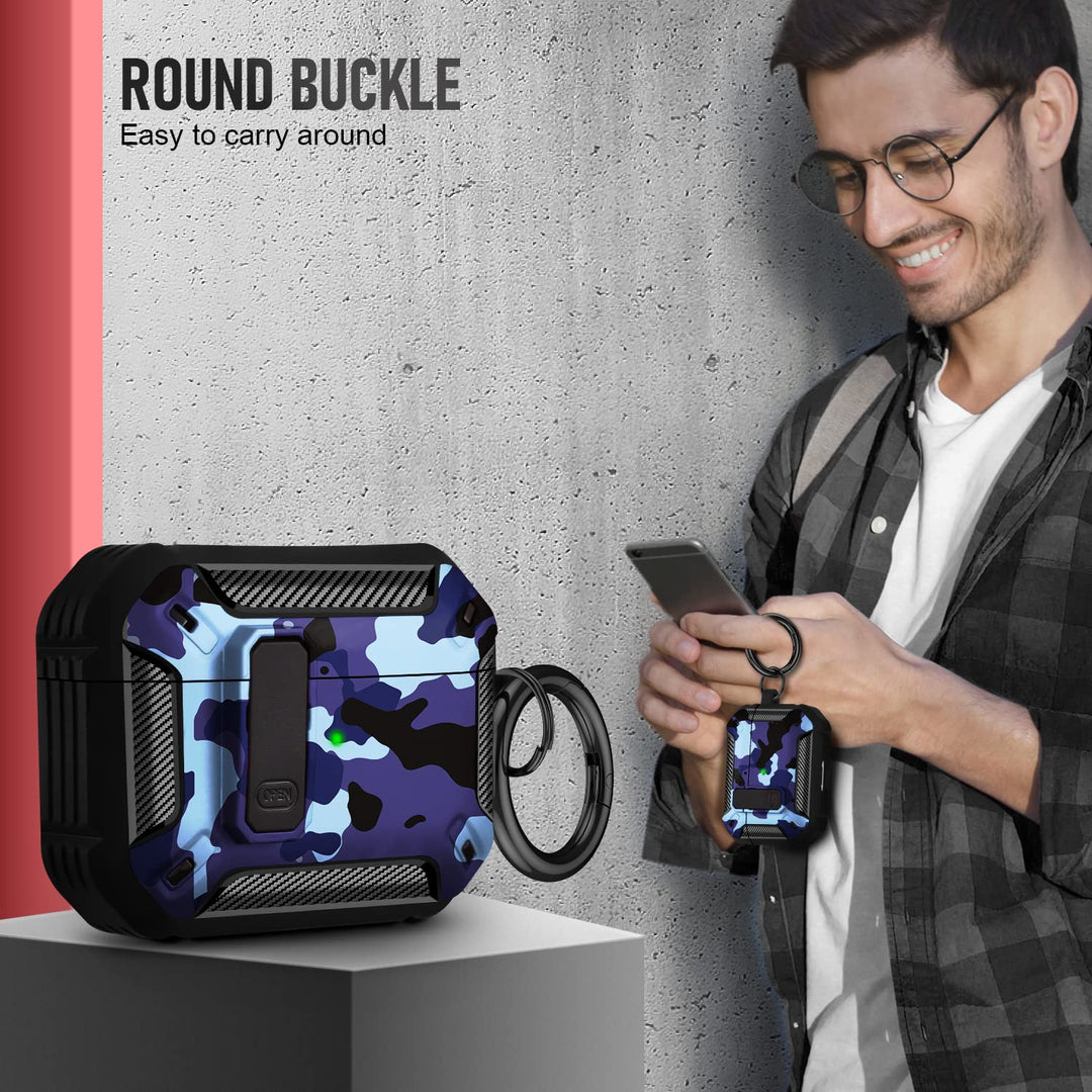 Maxjoy Carbon Fiber AirPods Case with Keychain - DOKUTRONIX