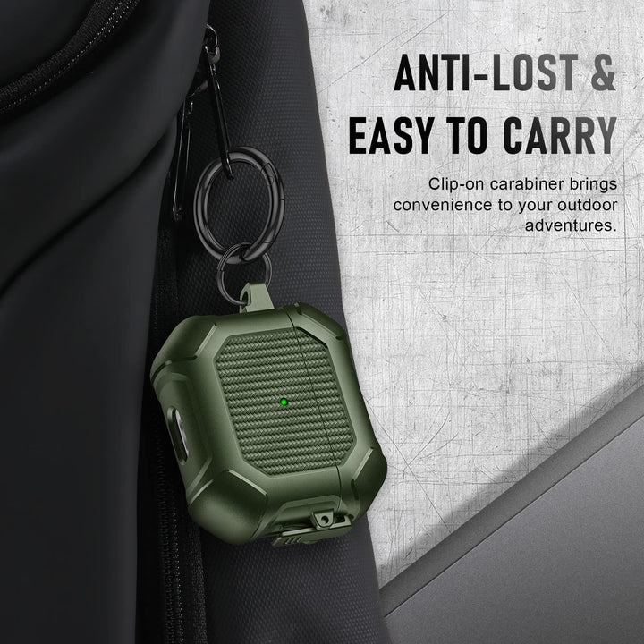 Maxjoy Carbon Fiber AirPods Case with Keychain - DOKUTRONIX