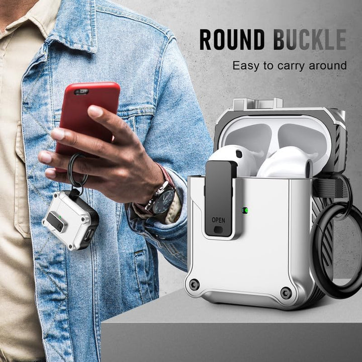 Maxjoy Carbon Fiber AirPods Case with Keychain - DOKUTRONIX