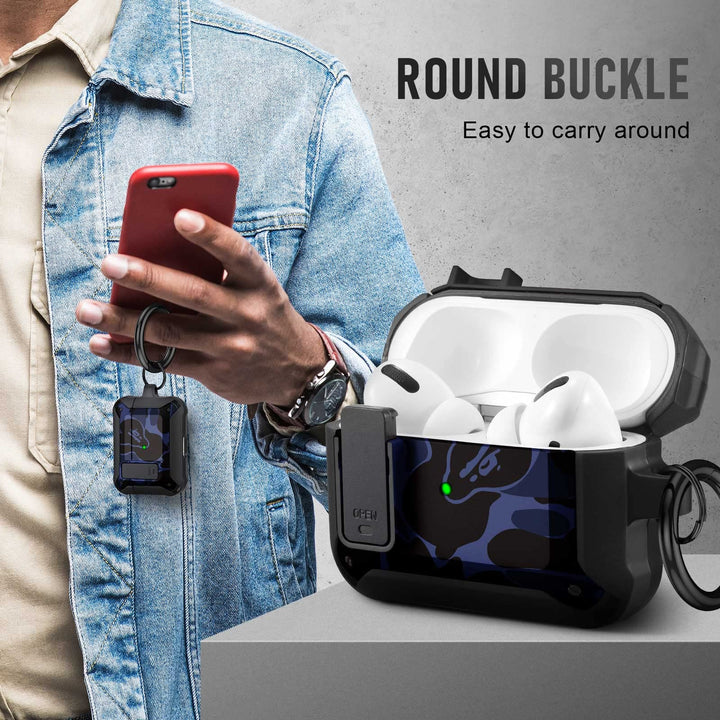 Maxjoy Carbon Fiber AirPods Case with Keychain - DOKUTRONIX