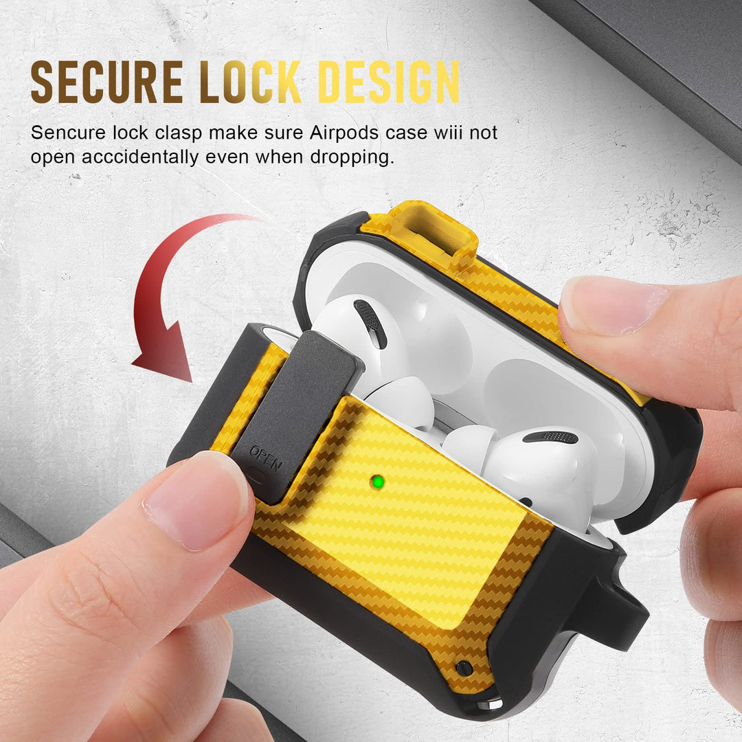 Maxjoy Carbon Fiber AirPods Case with Keychain - DOKUTRONIX