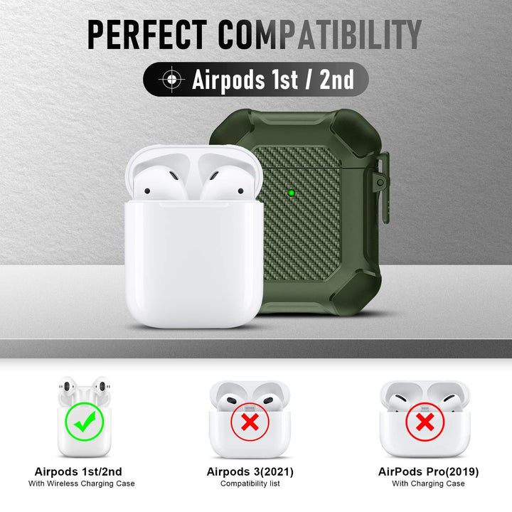 Maxjoy Carbon Fiber AirPods Case with Keychain - DOKUTRONIX