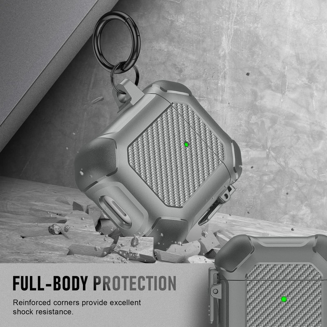 Maxjoy Carbon Fiber AirPods Case with Keychain - DOKUTRONIX