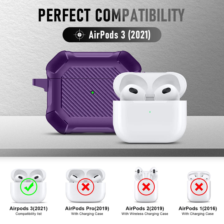 Maxjoy Carbon Fiber AirPods Case with Keychain - DOKUTRONIX