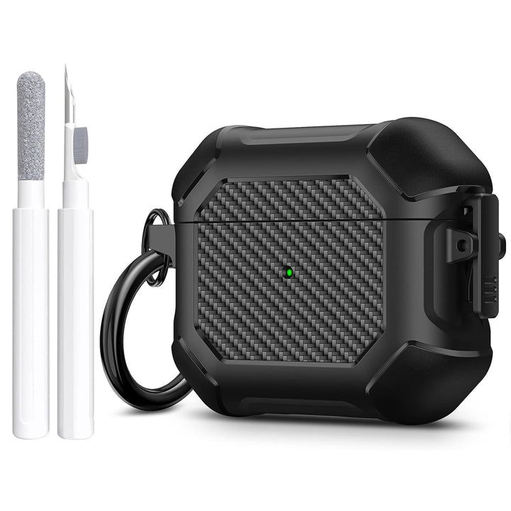Maxjoy Carbon Fiber AirPods Case with Keychain - DOKUTRONIX