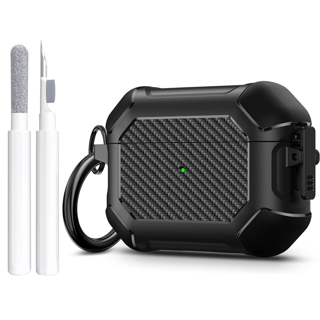 Maxjoy Carbon Fiber AirPods Case with Keychain - DOKUTRONIX